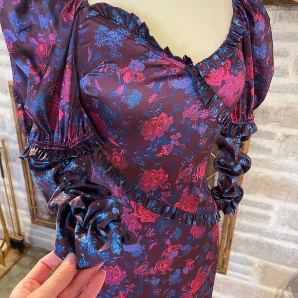 Multi color silky stretch for Love and Lemons dress - Picture 5 of 9